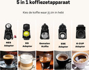 Coffee Machine - Nespresso Coffee Machine - Espresso - Maker - Iced Coffee - 5 in 1 - Black