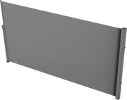 Zijluifel - 200x300 cm - Gemaakt van 180 g/m² Polyesterweefsel met PU-coating - met Uittrekbare Handgreepriemen en Veermechanisme - voor Balkons en Terrassen - Grijs