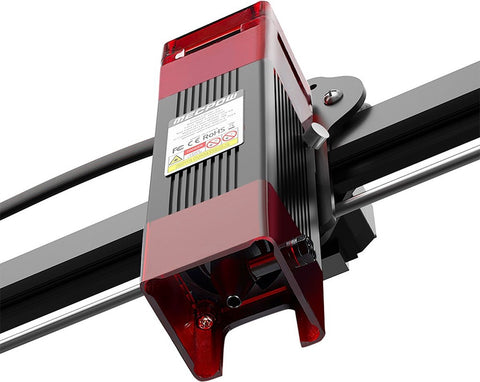 5W lasergraveermachine met veiligheidsslot, noodstop, vlamdetectie, gyroscoopsensor - EU-stekker