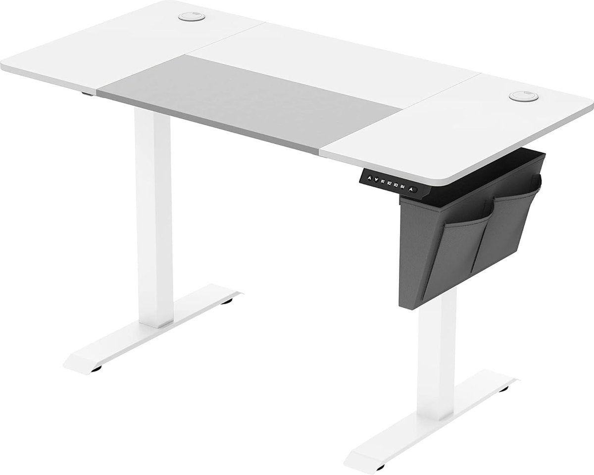 Bureau – In Hoogte Verstelbaar Bureau – Verschillende Standen – 70 x 160cm – Wit