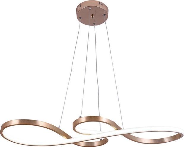 Hanglamp - Kroonluchter - Goud - Woonkamerlamp - Dimbaar Met Afstandsbediening - Moderne lamp - Eetkamer Lamp - LED Plafondlamp - Plafonniere