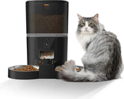Automatische Voerbak - Voerbak Met Camera - Hond en Kat - Kattenvoer Bak - Hondenvoer Bak - Geschikt Voor 2 Huisdieren - Voerautomaat Met App - 4 Liter - Zwart