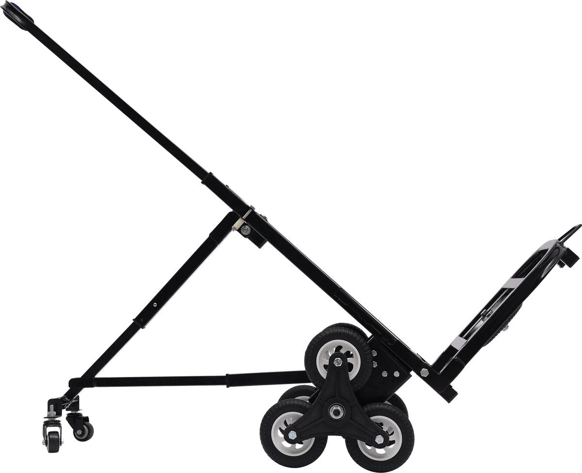 Trap Klimkar - Steekwagen - Transportkar - Draagbare Trap Klimmer - Voor Zware Voorwerpen - tot 150kg - Zwart