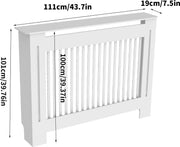 Radiator Ombouw - Radiator Kast - Radiator Kant En Klaar - Verwarming Ombouw - Radiator Bekleding - Verticaal - Wit