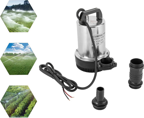 Dompelpomp - Vuil en Schoon Water - Compacte Vuilwaterpomp - Gepolijst RVS - Krachtig en Duurzaam - 50 L/min - 12V - 160W