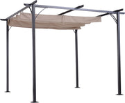 Cabrio-zonnedak - Luifel Tuinpaviljoen - Waterafstotende Luifel 3 x 3 m - Beige