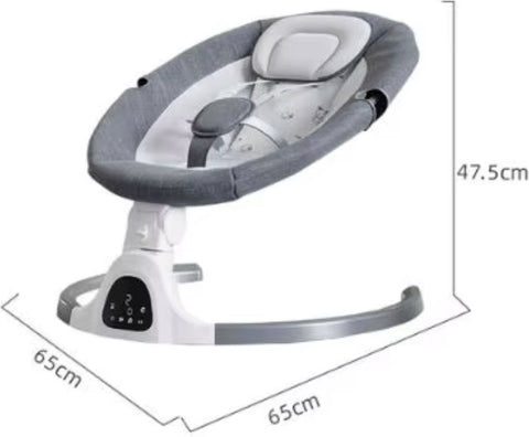 Elektrische Wipstoel - Wipstoel - Babystoel - Baby Swing - Schommelstoel - Elektrisch - Afstandsbediening - Bluetooth voor muziek - Grijs