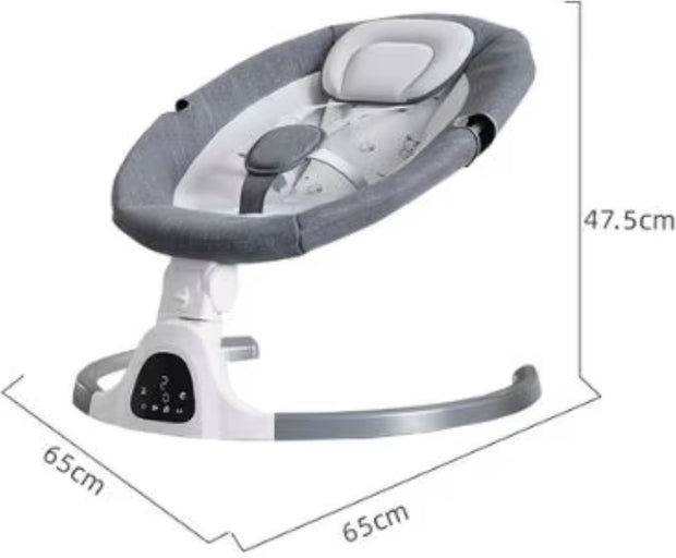 Elektrische Wipstoel - Wipstoel - Babystoel - Baby Swing - Schommelstoel - Elektrisch - Afstandsbediening - Bluetooth voor muziek - Grijs