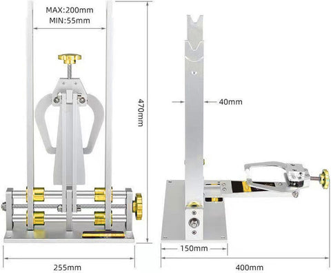 Trauning Stand - Racefiets Wiel - Reparatie Tool - Wiel Reparatie - Geel - Velgen Correctie - Kalibratie Stand