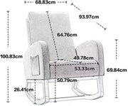 Relax stoel - Fauteuil - Leesstoel - Robuust - Stof - Massief houten poot - Donkergrijs