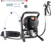 Airless Verfspuitsysteem - 750W - 3000PSI Spuitpistool - Hoge Druk Verfspuit - met 15m Hogedrukslang - 1.2 l/min Maximale Stroom - Zwart