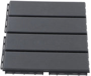 Terras Tegel - Tuin Tegel - Vlonder Tegel - Dek Tegel - Set - Zwart - 30x30x2cm - 27m² - 30 Stuks