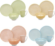 Luxe Serviesset – 32 delig – 8 persoons – Porselein - Bordenset – Dinner platen – Dessertborden - Kommen - Mokken - Schaaltjes - Meerkleurig