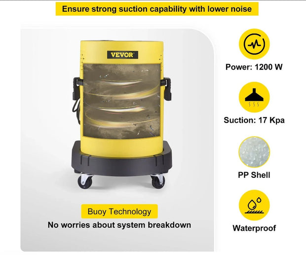 Carpet Cleaners - Shampoo Machine - Wet and Dry - Suck Blow and Spray Function - Stain Cleaner - Sofa Cleaner - Cleaning Machine - 220V - 1200W - 20 Liter