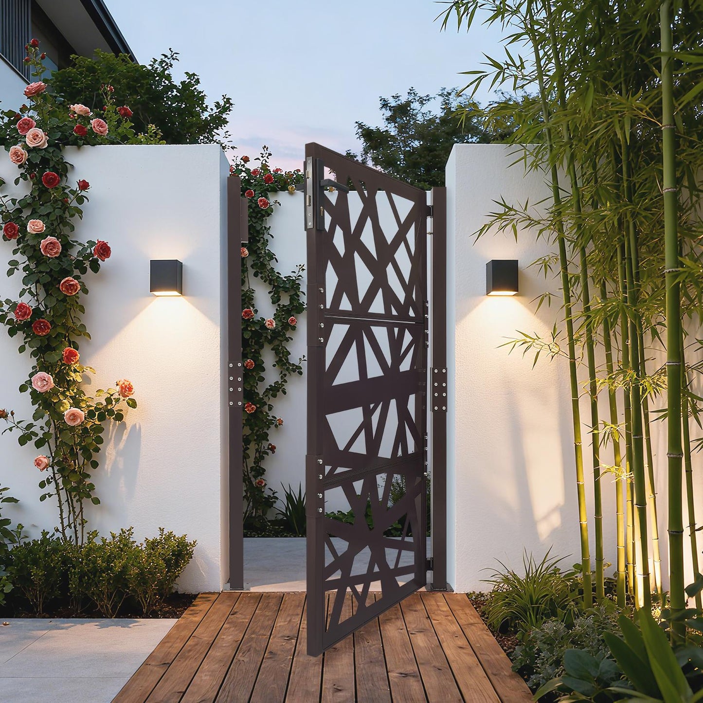 Garden Gate, Outdoor Garden Entrance Gate, Garden Metal Gate