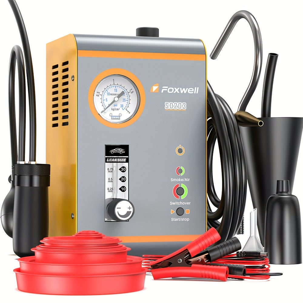 Rookmachine – Lekzoeker – Lucht- en Vacuümsysteem Tester – Lekkagedetector – Rookgenerator – Met Ingebouwde Luchtpomp – Inclusief Drukmeter en Instelbare Flowmeter