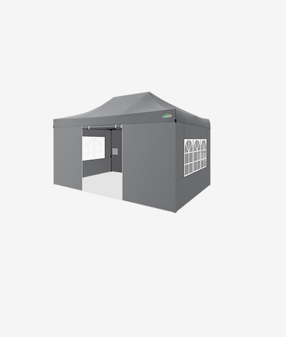 Partytent – Pop-up Tent – Paviljoen – Feesttent – Tuintent – 3x4,5 m – Waterdicht Polyester – Verstelbare Hoogte met 4 Zijwanden