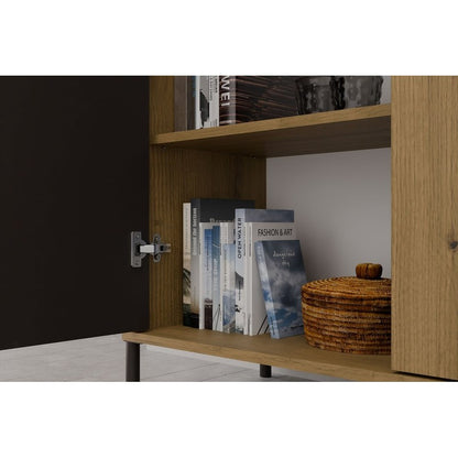 Lambrisering – Wandbekleding – Wandpanelen – Sierlijsten – Behang – 2 Lange Deuren – MDF Artisan Oak – TIP-ON Klik-systeem