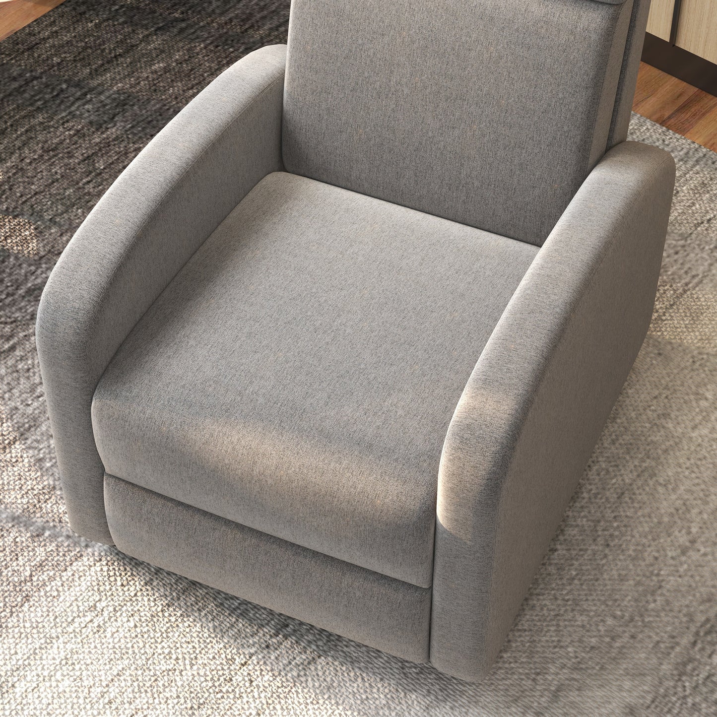 Relaxfauteuil – Relaxstoel – Zetel – Lounger – Fauteuil Grijs – Verstelbare Rugleuning Tot 160° – Inklapbare Voetensteun