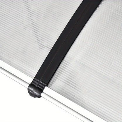 Doorluifel Polycarbonaat – Deur Overkapping – Zonwering – Regenluifel – Voordeurbescherming – UV Bescherming – 90 x 295 cm