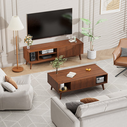 Tv Meubel – Tv Kast – Tv Dressoir – Media Meubel – Entertainment Center – Industrieel Design – Eikenhout – Geschikt Voor Televisies Tot 152,4 Cm