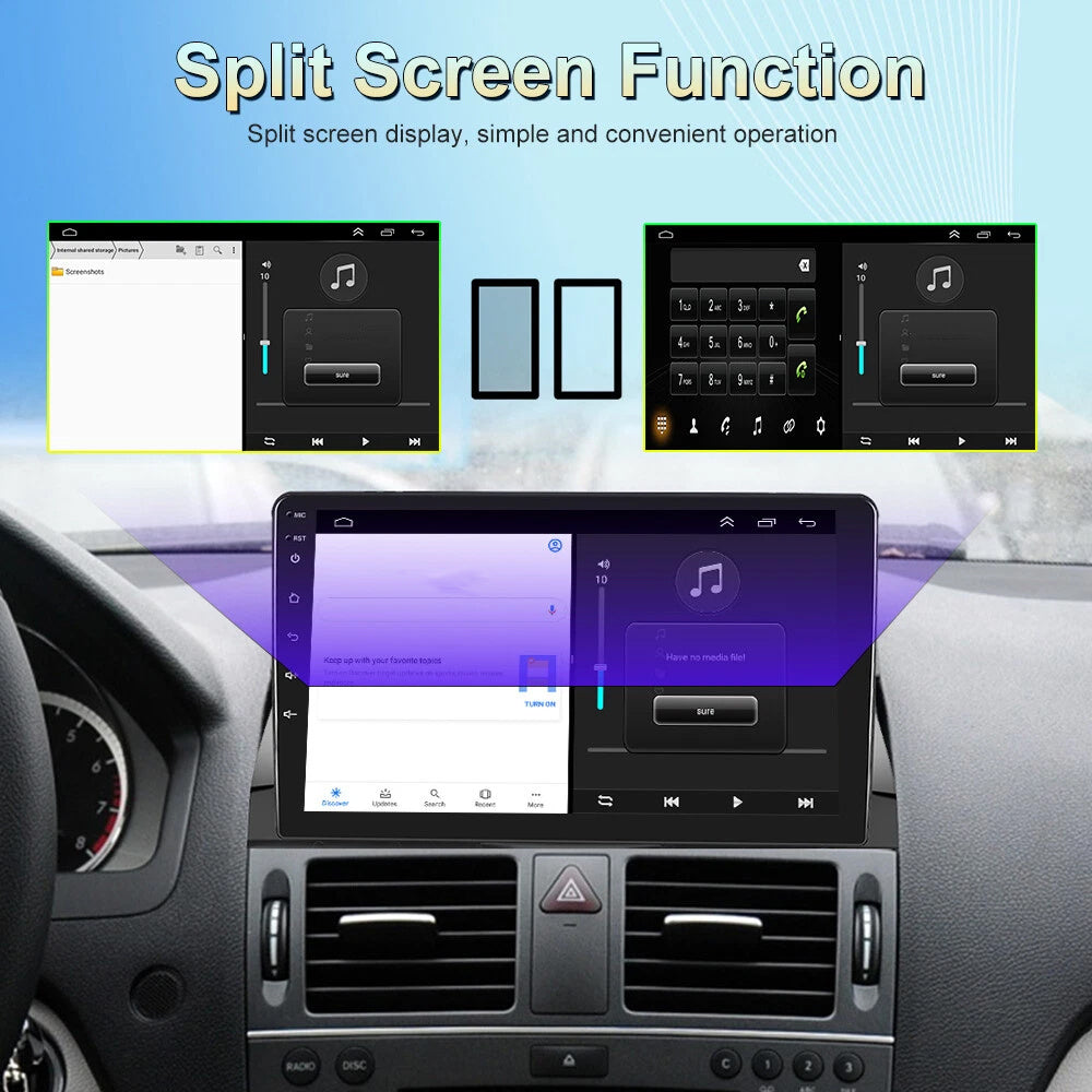 Android 13 Autoradio – Multimedia Systeem – In-Car Entertainment – Dashboard Unit – Car Stereo – 9 Inch Touchscreen – Draadloze CarPlay & Android Auto – Inclusief Achteruitrijcamera Met Microfoon - QUORE