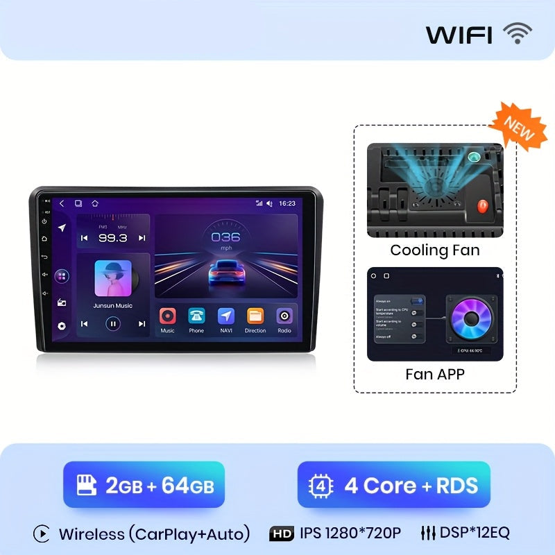 Autoradio – Multimedia Speler – Car Player – GPS Navigatie – 2-DIN Systeem – 9 Inch Touchscreen – Wi-Fi Connectiviteit