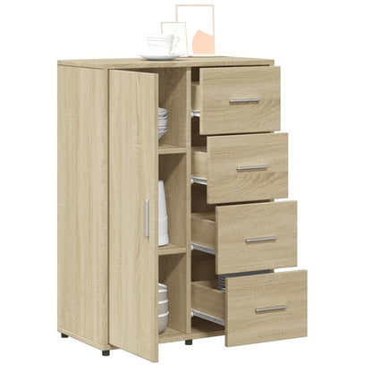 Sideboard – Dressoir – Opbergkast – Kast – Bruin Sonoma Eiken – Modern Design – Duurzaam Hout – 60x31x84 cm