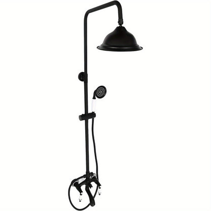 Regendouche Set – Douchepaneel – Handdouche – Douchekop – Douchekraan – Roestvrij Staal – 3 Waterstanden – 360° Draaibaar