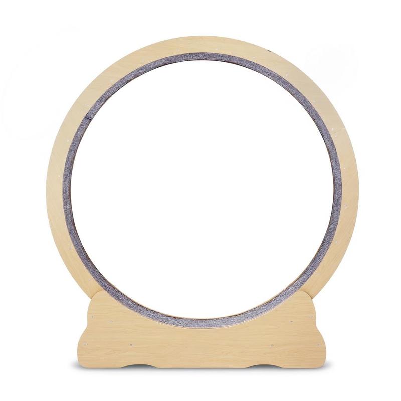 Large Wooden Exercise Wheel for s, Measuring 132 Cm, Designed for Indoor Use. This Treadmill Features a Removable Carpet And a Fishing Rod for Running, Walking, And Exercising, Accommodating Most s Weighing Up to 13 Kg.