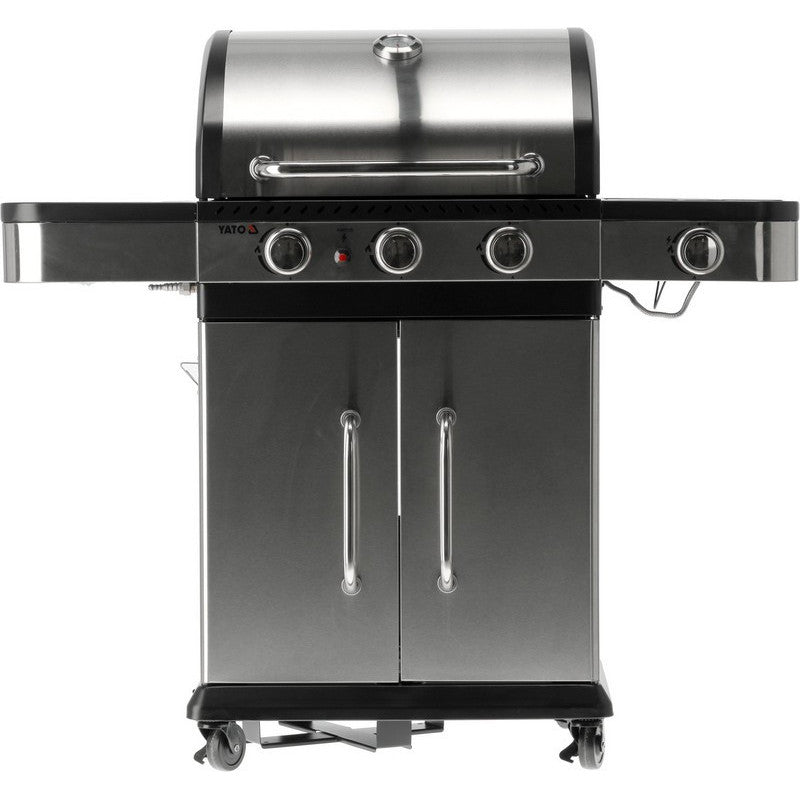 GAS GRILL 3+1, STAINLESS STEEL 11.2KW - YG-20018 - QUORE