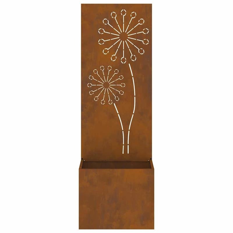Rustieke Bloempot – Tuinpot – Plantenbak – Buitenbak – Tuinbak – Roestkleurig – Weerbestendig Staal – Stabiele Constructie 50x140 cm