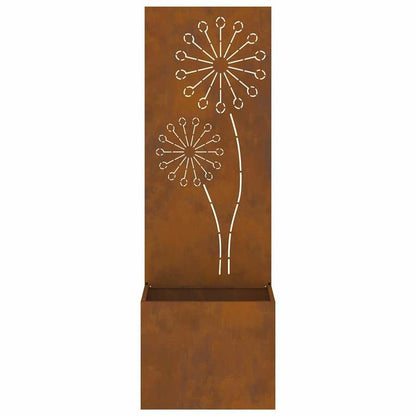 Rustieke Bloempot – Tuinpot – Plantenbak – Buitenbak – Tuinbak – Roestkleurig – Weerbestendig Staal – Stabiele Constructie 50x140 cm