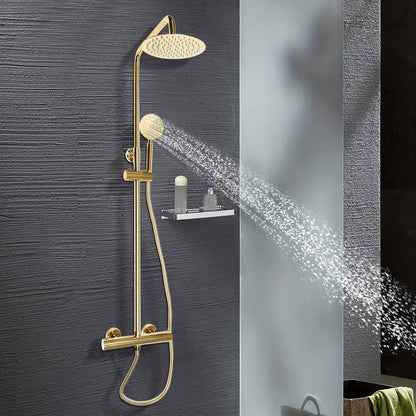 1pc GDRASUYA10 Stainless Steel Round Rainfall Shower Head, 20cm Wall Mounted, No Electricity Needed, for Home, Hotel, School, Apartment, Swimming Pool