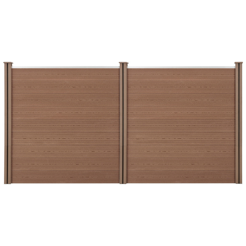 WPC Tuinscherm – Tuinafscheiding – Privacyscherm – Windscherm – Schutting – 183x357 cm – Weerbestendig & Eenvoudige Montage