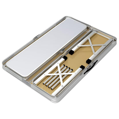 Inklapbare Campingtafel – Opvouwbare Tafel – Campingset – Picknicktafel – Houten Frame – Inclusief Bankjes