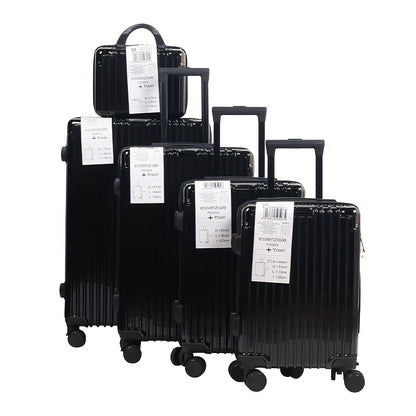 Kofferset – Reiskoffers – Trolleys – Handbagage – Bagageset – Lichtgewicht – Slijtvast PVC Kunstleer – 5-delig – 12” t/m 28” – Stilrollende Spinnerwielen – Combinatieslot – Ruime Compartimenten