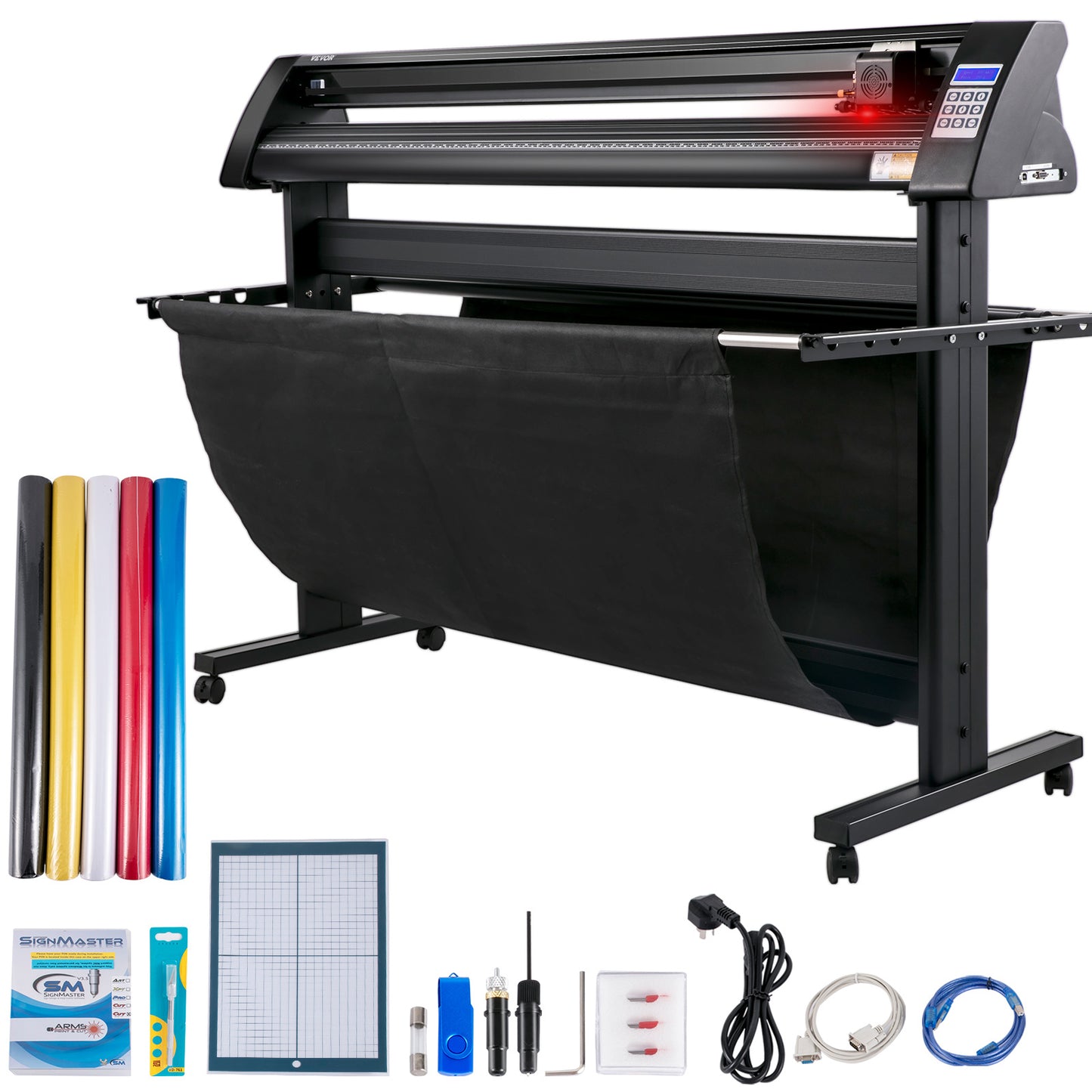 Snijplotter – Vinyl Cutter – Vinyl Plotter – Plotter Cutter – Vinyl Snijmachine – Rood Lichtgeleiding – Snijbreedte 135 cm