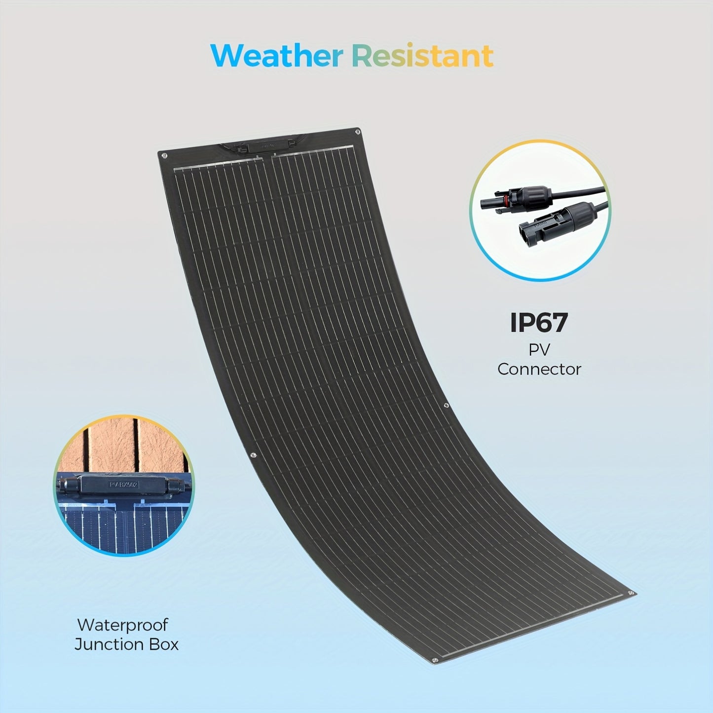 Zonnepaneel – Zonnepanelen Set – Flexibel Paneel – Draagbaar Solar – Camping Zonne-energie – 2x100W Monokristallijn – Buigbaar & Hoog Rendement