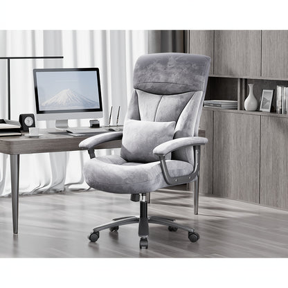 Bureaustoel – Ergonomische Stoel – Bureau Stoel – Kantoormeubilair – Draaistoel – Grijs – Geheugenfoam Zitting – Kantelbare Rugleuning