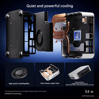 Mini Gaming PC – Compact Gaming Computer – Kleine Desktop PC – Krachtige Mini PC – Game Desktop – AMD Ryzen 7 8745HS – 32GB DDR5 RAM – 1TB PCIe 4.0 SSD – Radeon 780M Graphics – 8K@60Hz – USB 4 – Wifi 6