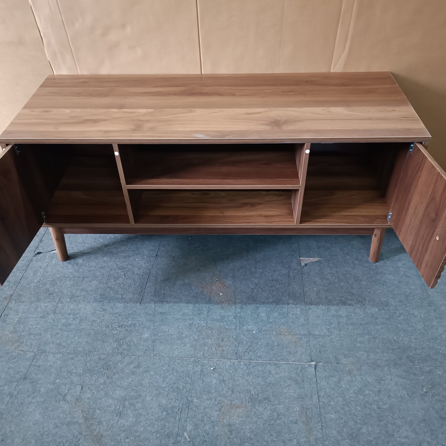 TV-meubel – TV-standaard – TV-meubelkast – Mediameubel – TV-console – Mid-century modern – Bamboe materiaal – Geschikt voor 32-45 inch TV