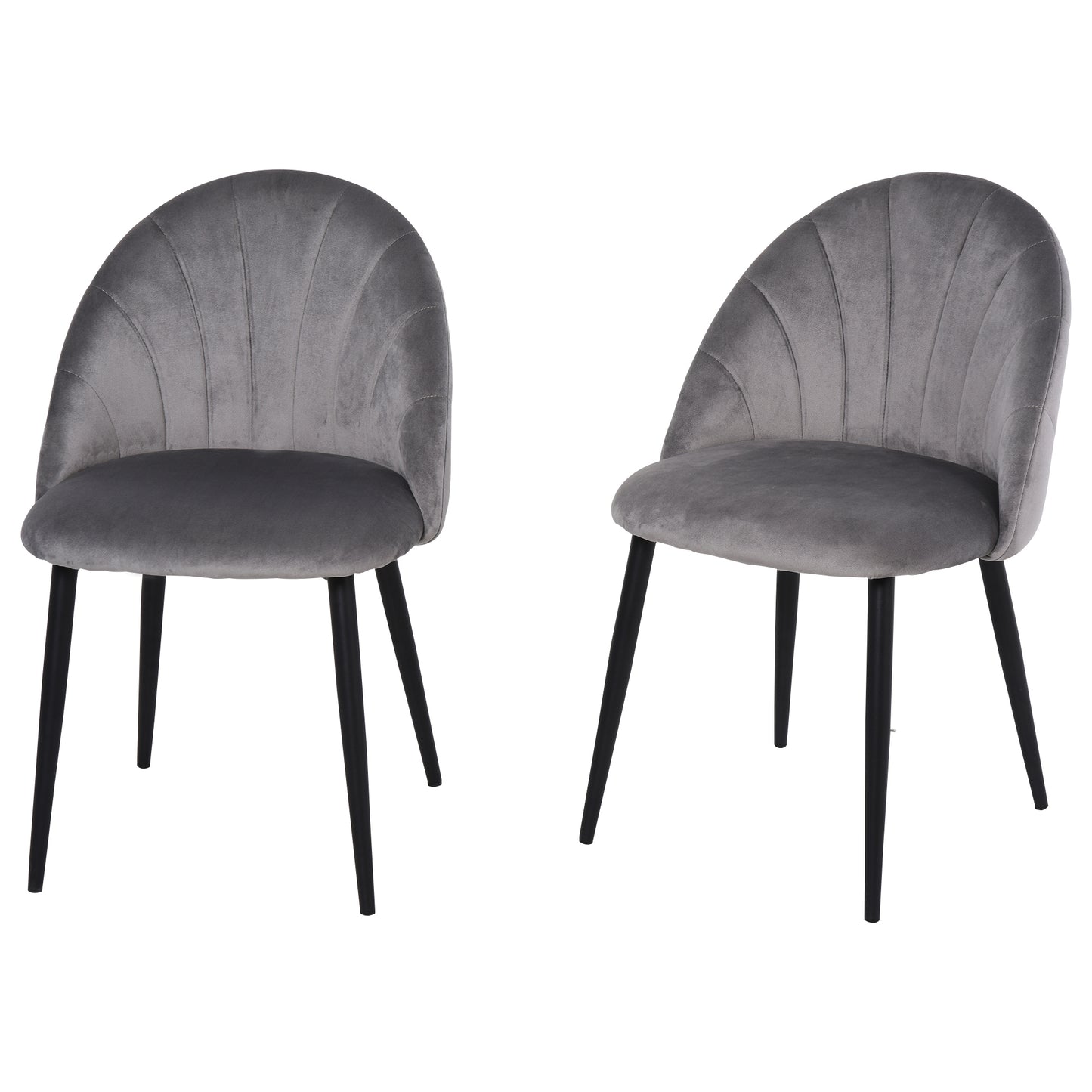Eetkamerstoelen – Stoelen – Dining Chairs – Keukenstoelen – Velours Stoelen – Grijs Metalen Poten – Comfortabele Velvet Bekleding – Ergonomisch Design