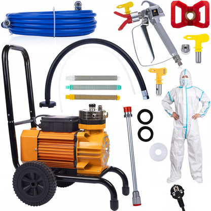 Verfspuit – Verfpistool – Verfspuitsysteem – Spuitpistool – Hoogvermogen – 3500W Motor – 22 MPa Druk – 18L/Min Debiet – Inclusief Nozzle 513 & Filters