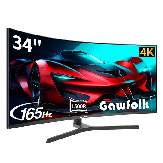 Ultrascherp Beeldscherm – Curved Monitor – Ultrawide Scherm – Gaming Monitor – Computerscherm – 34 Inch – 3440x1440 Resolutie – 165Hz Verversingssnelheid