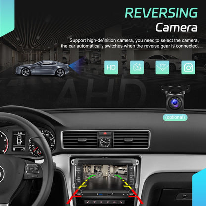 Android 15 Autoradio – Car Radio – Multimedia Systeem – Double DIN Navigatie – Auto Stereo – 7 Inch Capacitive Touchscreen – 8-Core Processor & CarPlay/Android Auto