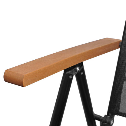 Tuinstoelen – Inklapbare Stoelen – Balkonstoelen – Aluminium Frame – Verstelbare Rugleuning – Weerbestendige Bekleding