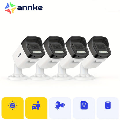 Beveiligingscamera – Camerabewaking – Bewakingscamera – Buitencamera – Ultra HD 3K Resolutie – Kleurennachtzicht 30m & Mens-Voertuig Detectie