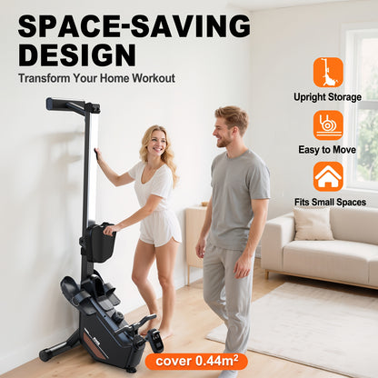 Roeitrainer – Roeimachine – Roeiapparaat – Roeitrainer Fitness – Rowing Machine – Magnetische Weerstand 16 Niveaus – Maximale Belastbaarheid 160 kg – Roestvrij Staal – Inklapbaar