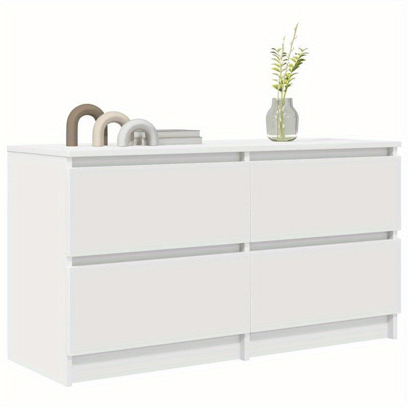 TV meubel – TV kast – Media meubel – Entertainment meubel – Wit tv meubel – Compact 100x35x54 cm – MDF en hardhout